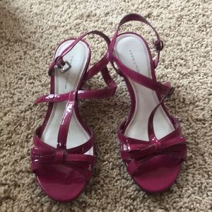 Magenta high heels